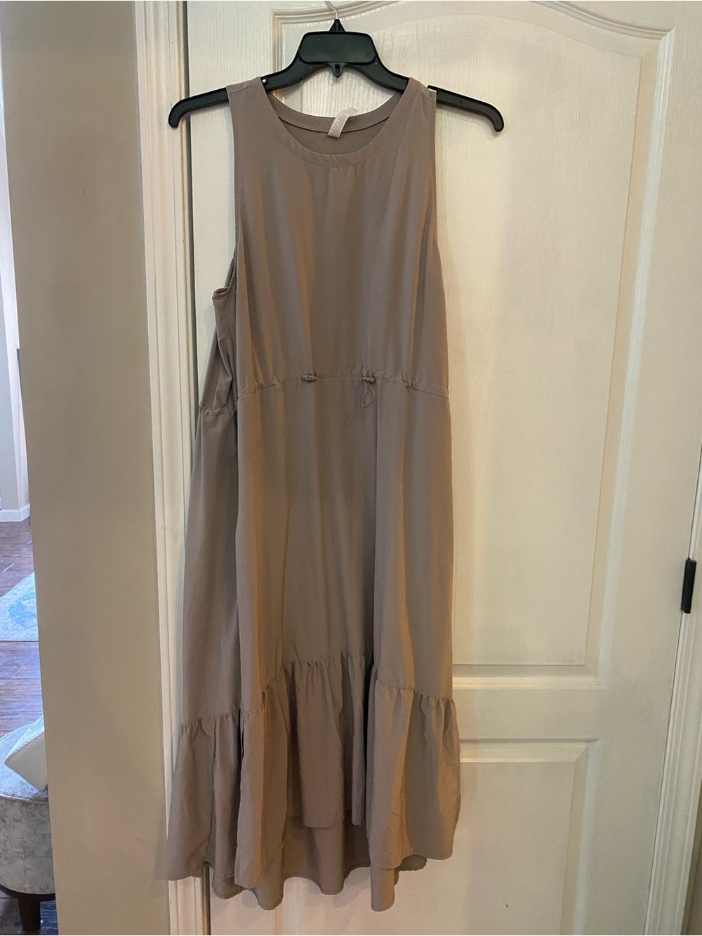Zella Taupe Sleeveless Maxi Dress